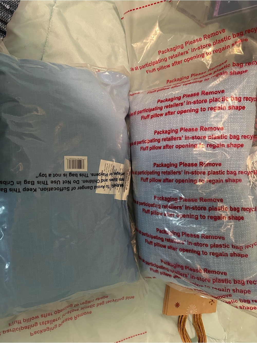 Light Blue Toss Pillows